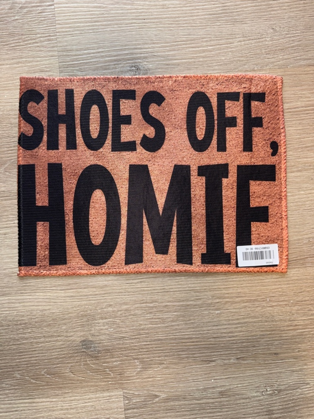 Shoes Off Homie Non-Slip Funny Welcome Home Floor Door Mat